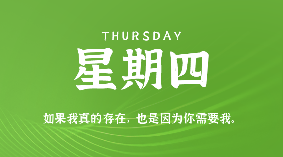 【异客●早安】04日10日，星期四，在这里每天60秒读懂世界！