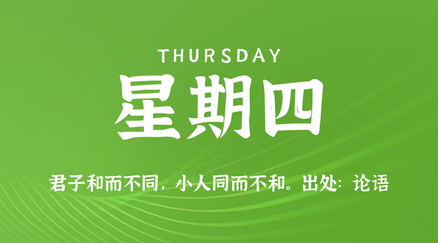 【异客●早安】06日12日，星期四，在这里每天60秒读懂世界！