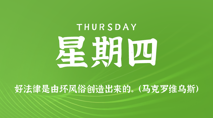 【异客●早安】08日28日，星期四，在这里每天60秒读懂世界！
