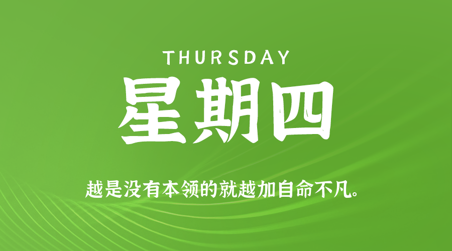 【异客●早安】12日04日，星期四，在这里每天60秒读懂世界！