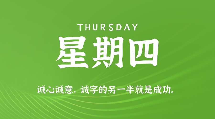 【异客●早安】04日23日，星期四，在这里每天60秒读懂世界！